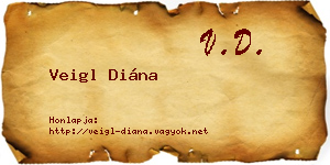 Veigl Diána névjegykártya